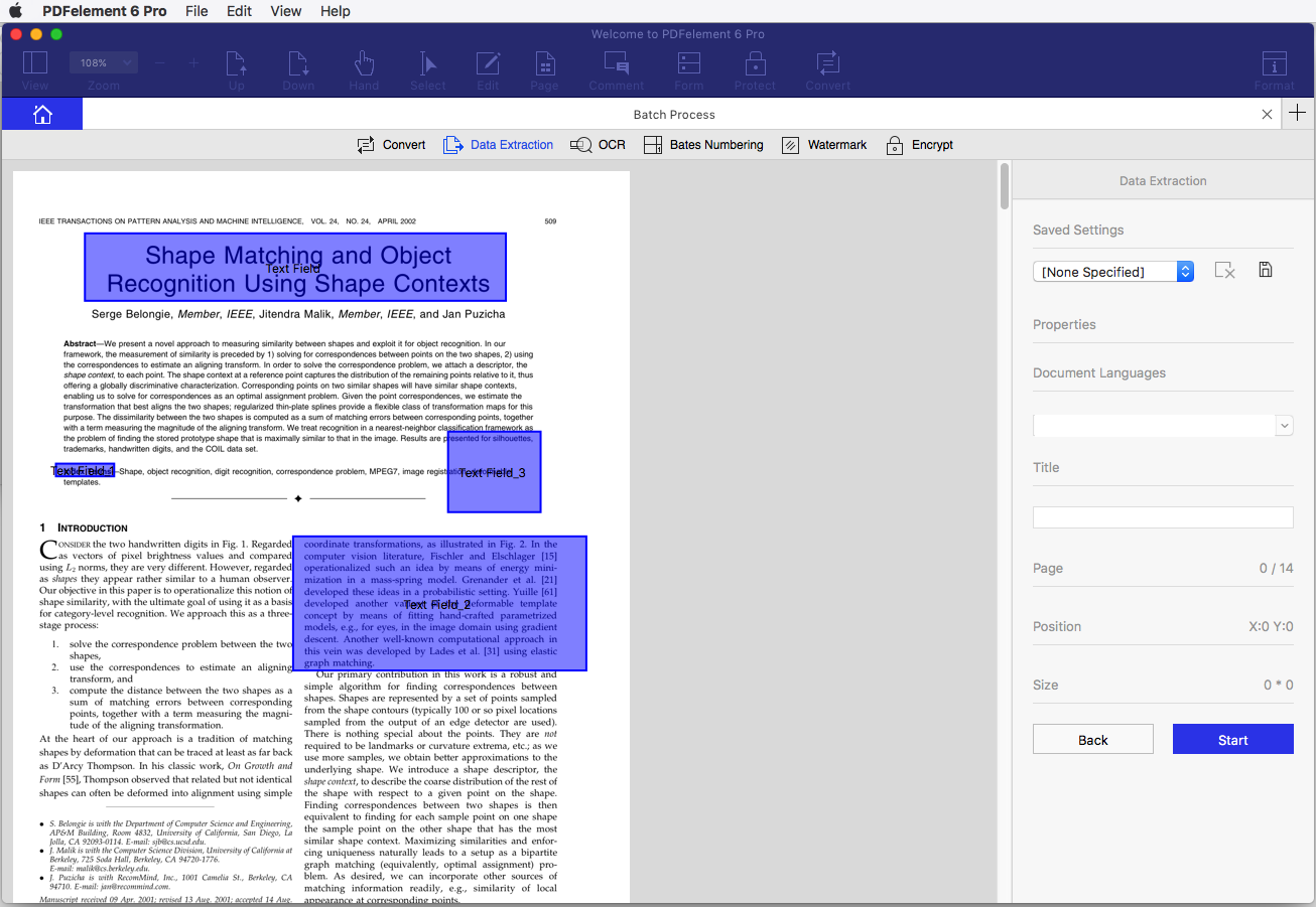 batch extract scanned